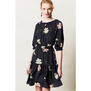 Anthropologie LIL Lolanthe Floral Smocked Dress